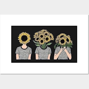 Flower heads - Digital drawing pencil - Colour Posters and Art